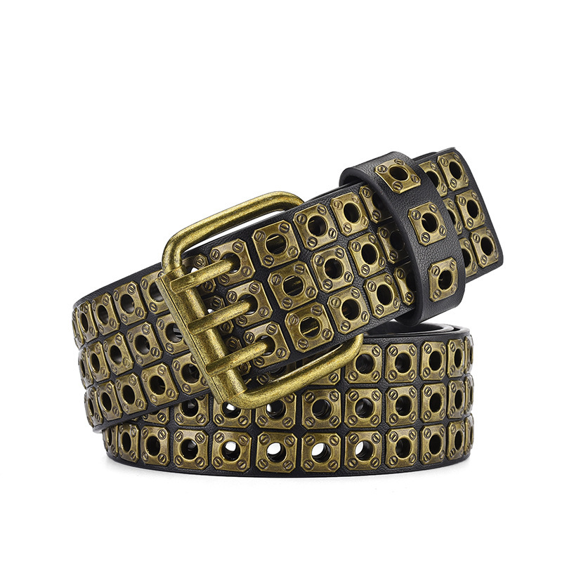 Y2K Punk Rock Bronze Belt 110cm