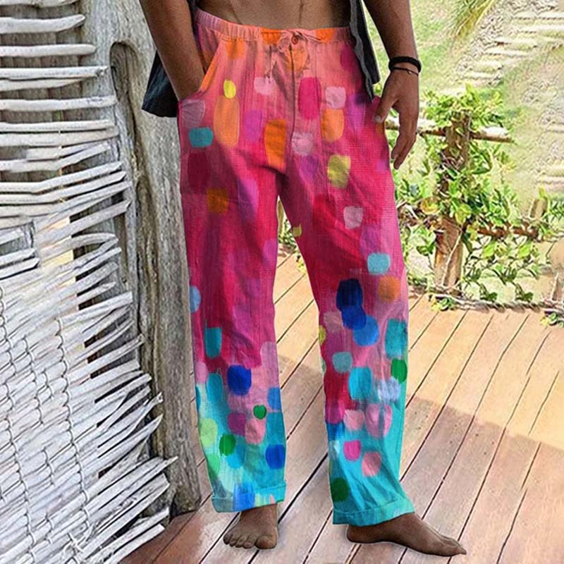 Beach Tie Dye Printed Casual Pants