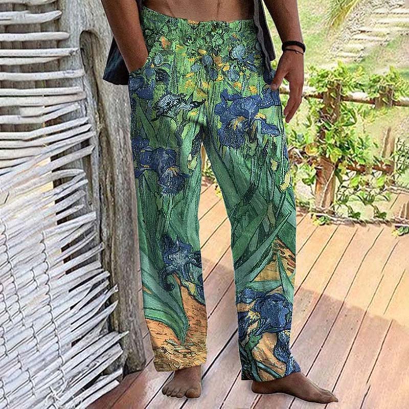 Beach Tie Dye Printed Casual Pants