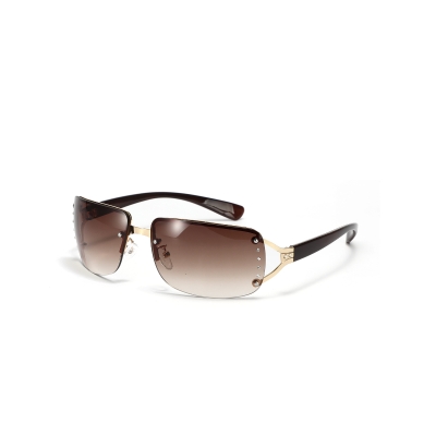 Y2K Futuristic Frameless Square Metal Sunglasses
