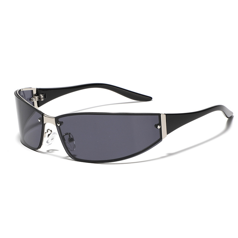 Y2K Millennium Style Metal Sunglasses