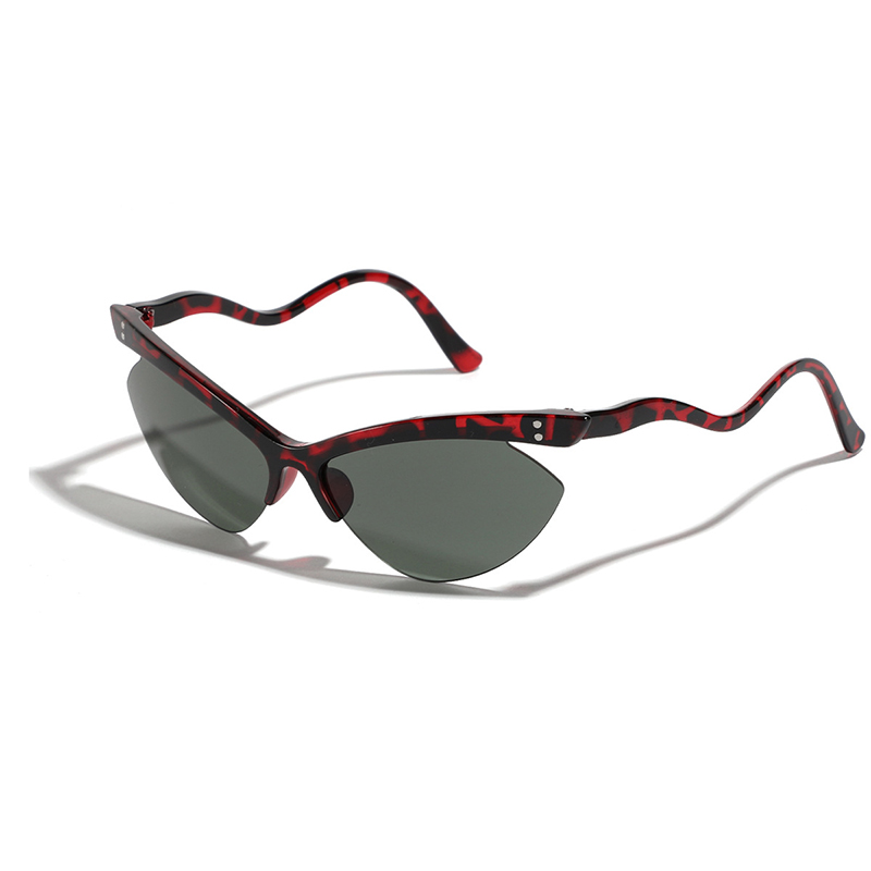 Retro Rimless Butterfly Cat Eye Sunglasses