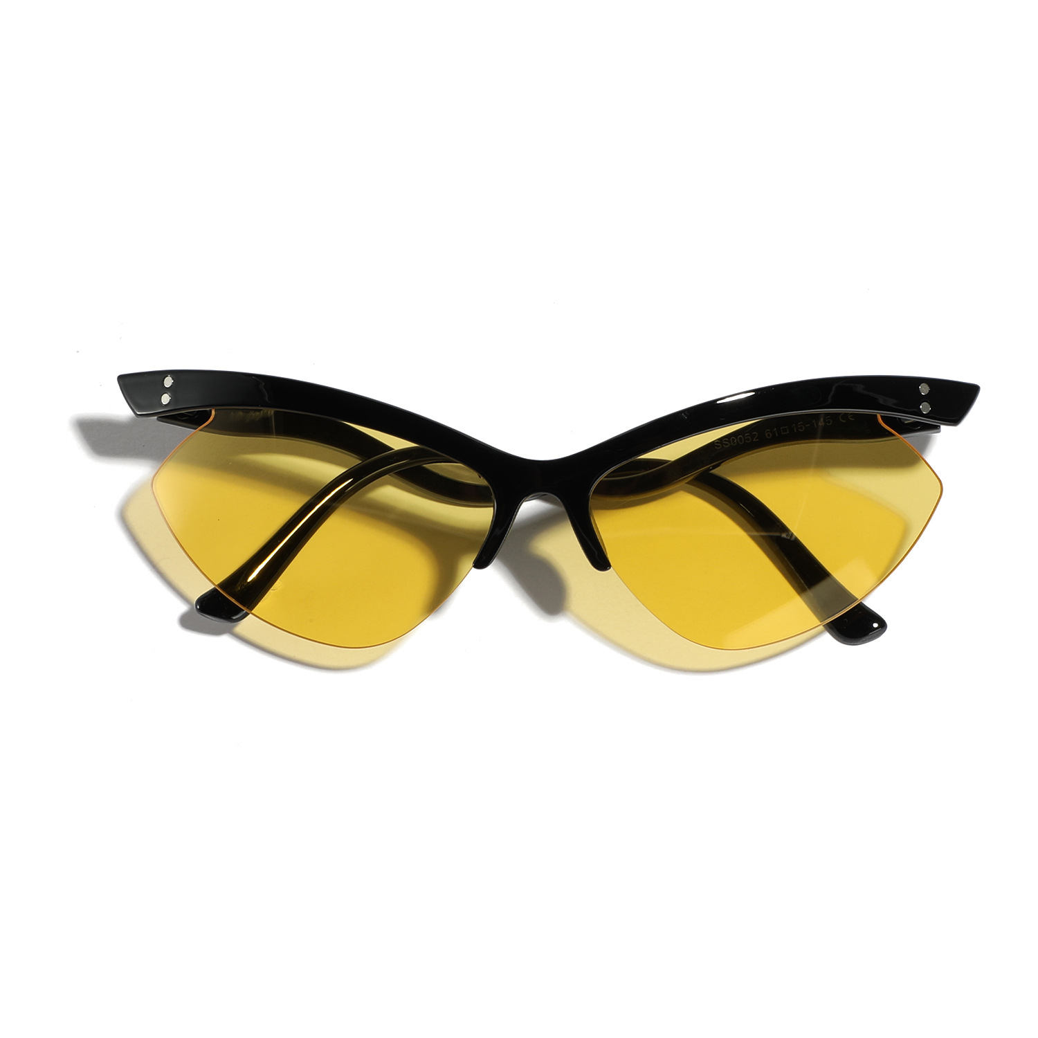 Retro Rimless Butterfly Cat Eye Sunglasses