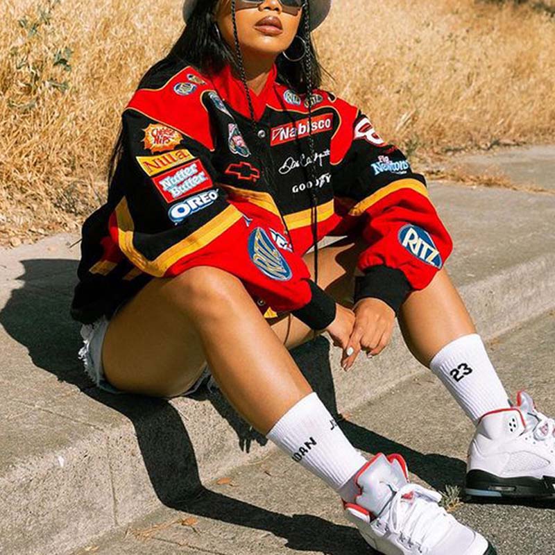 Vintage Ritz Oreo Nascar Racing Jacket - Helloice