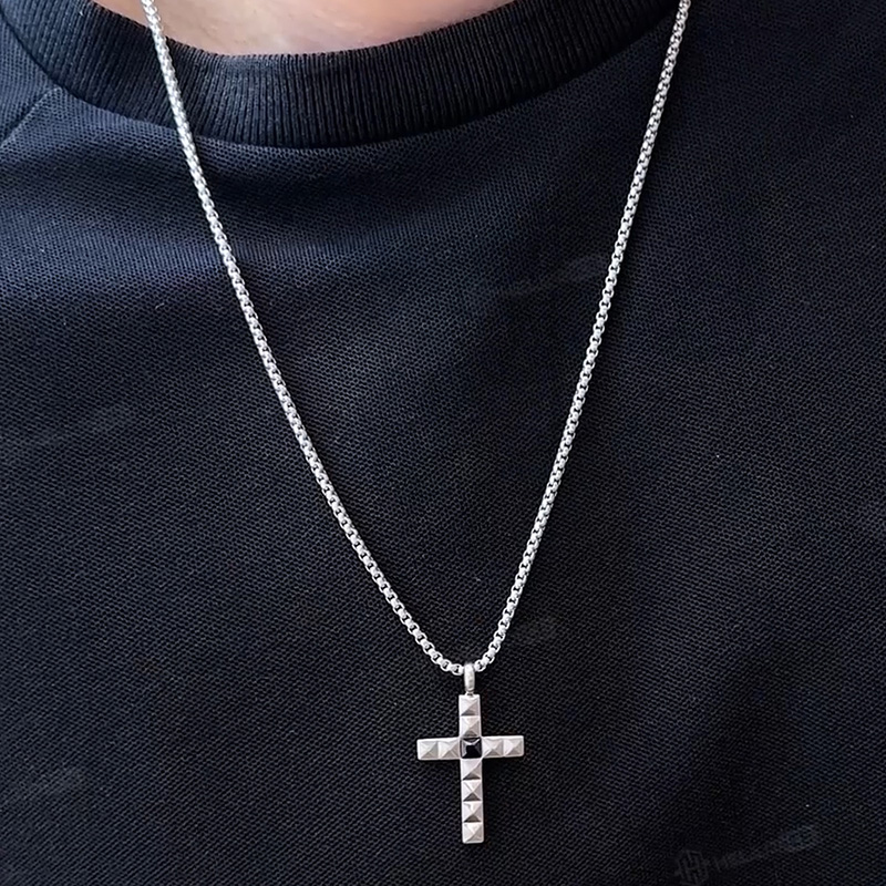 Pyramid Cross Pendant