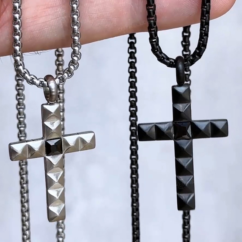 Pyramid Cross Pendant