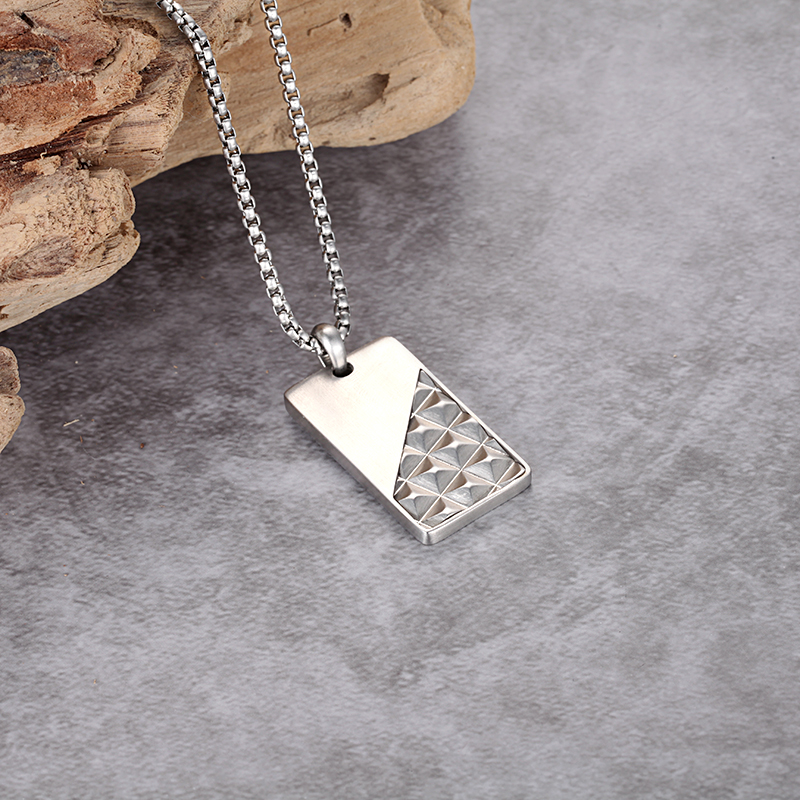 Pyramid Dog Tag Pendant