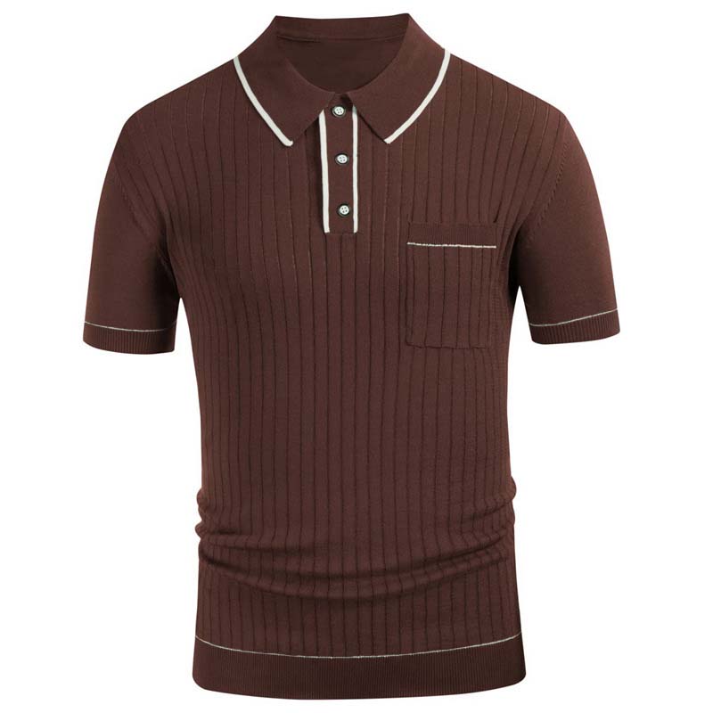 Lapel Short Sleeve Business Polo Shirt