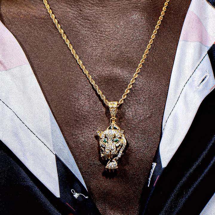 The Walking Tiger Pendant in Gold The Walking Tiger Pendant in Gold