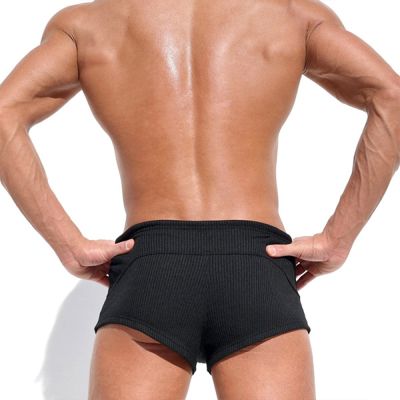 Solid Color Sports And Casual Boxer Shorts