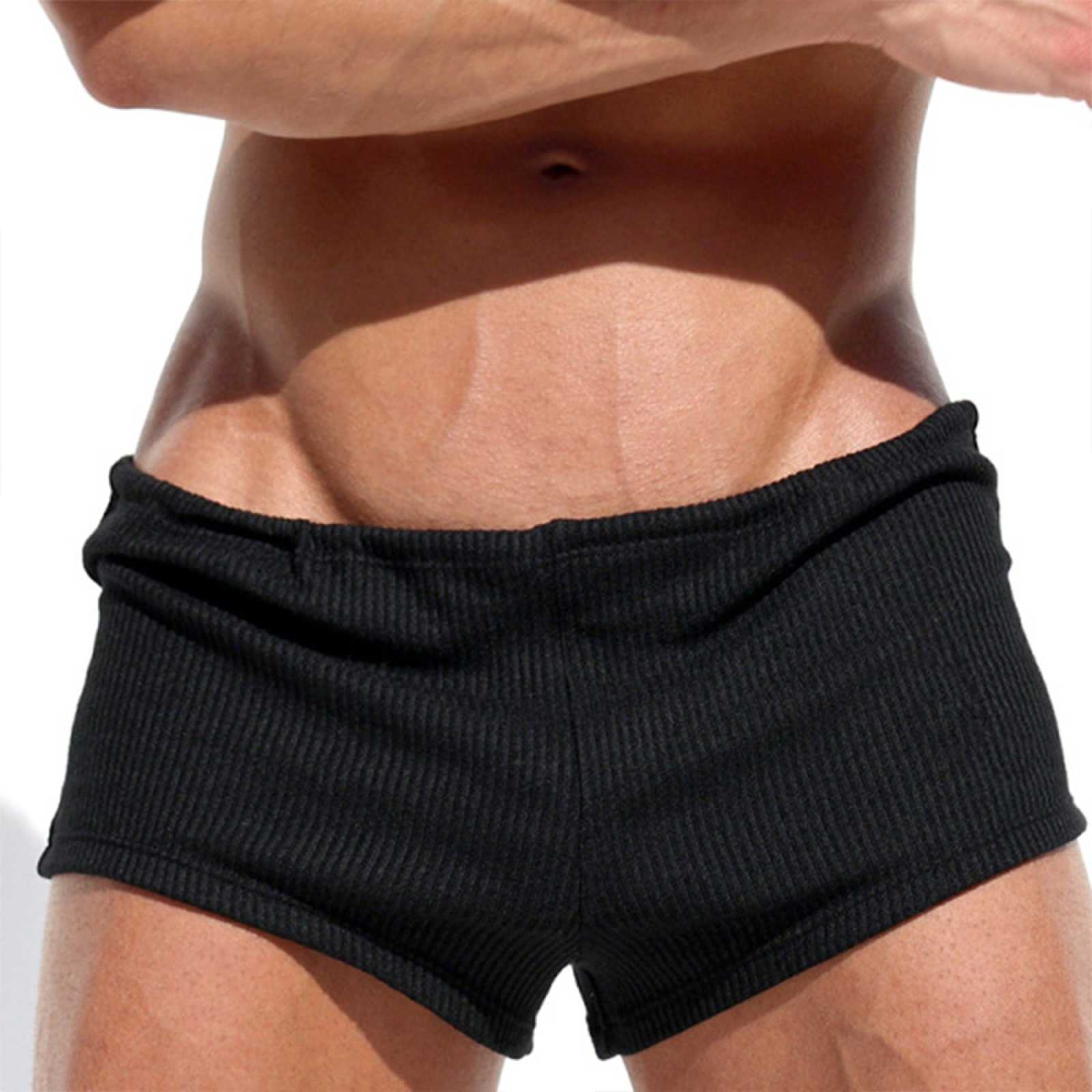 Solid Color Sports And Casual Boxer Shorts