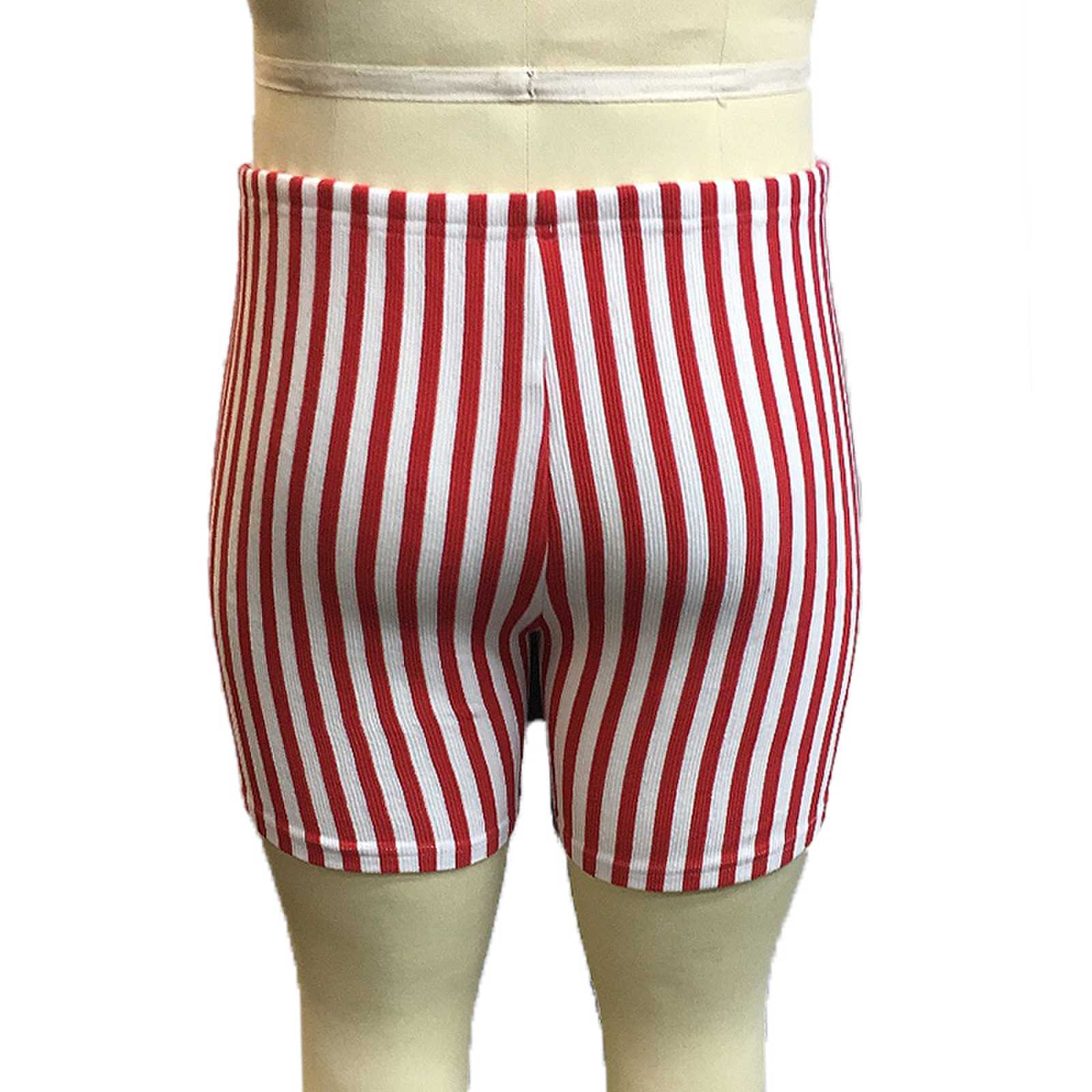 Home Striped Tight Shorts