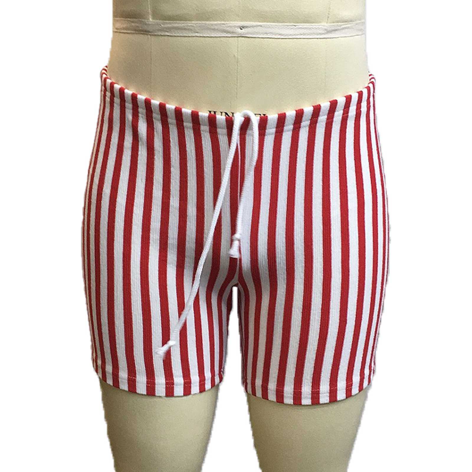 Home Striped Tight Shorts