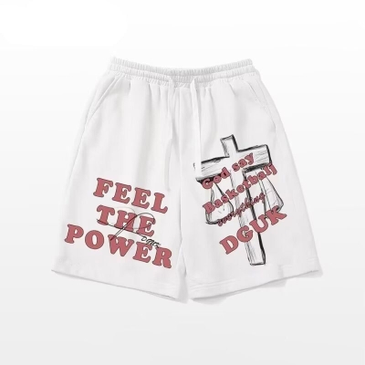 American Hip Hop Cross Pattern Casual Shorts