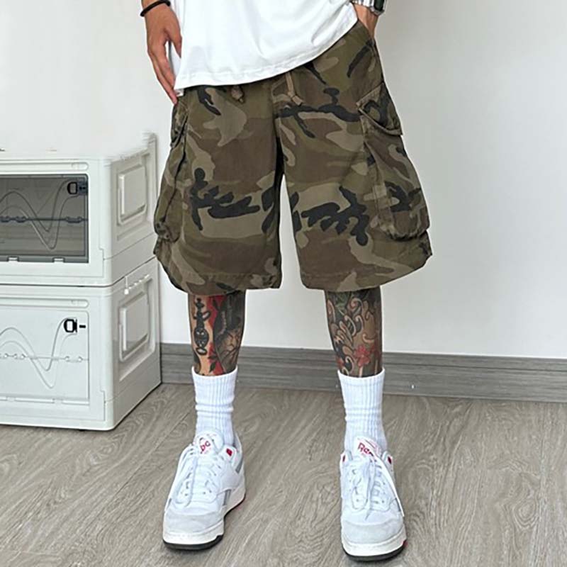 Hip Hop Camouflage Print Shorts