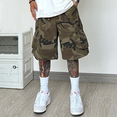 Hip Hop Camouflage Print Shorts