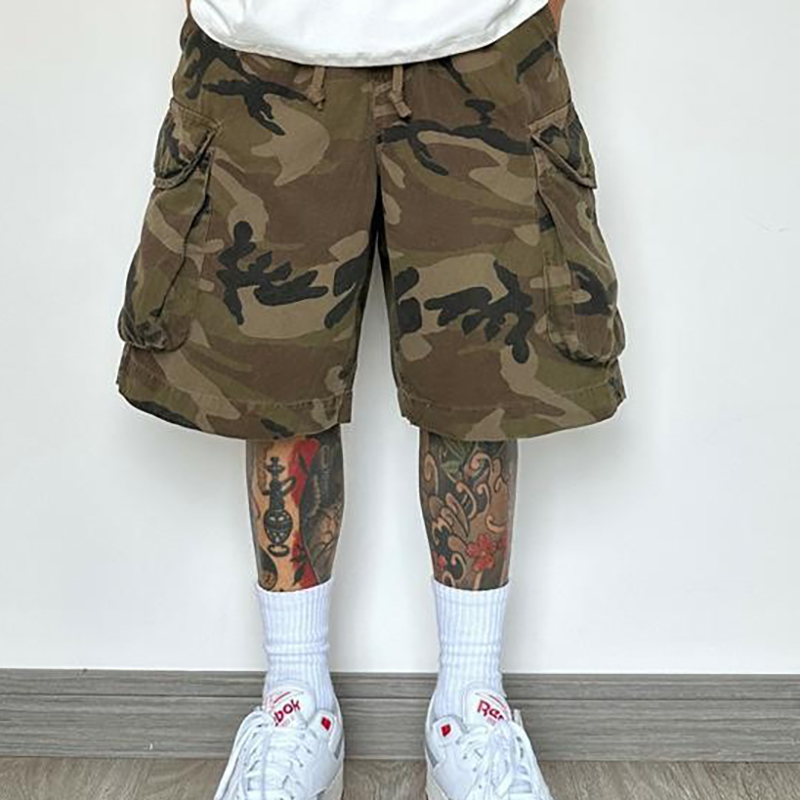 Hip Hop Camouflage Print Shorts