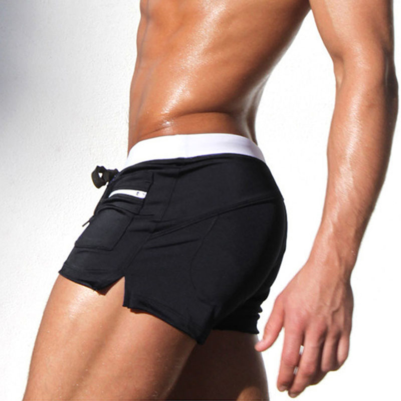 Fashionable Pocket Quick-Drying Swimming Trunks