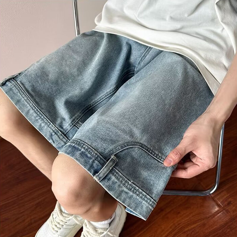 Wear Cargo Denim Shorts Backwards