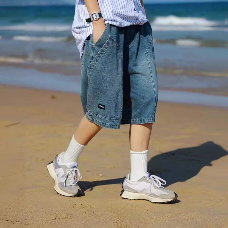 Vintage Straight Denim Shorts
