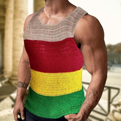 Colorful Knitted Casual Vest