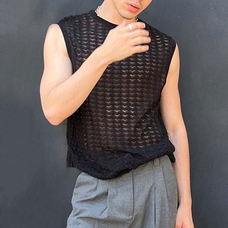 Pride Month Knitted Cutout Tank Top
