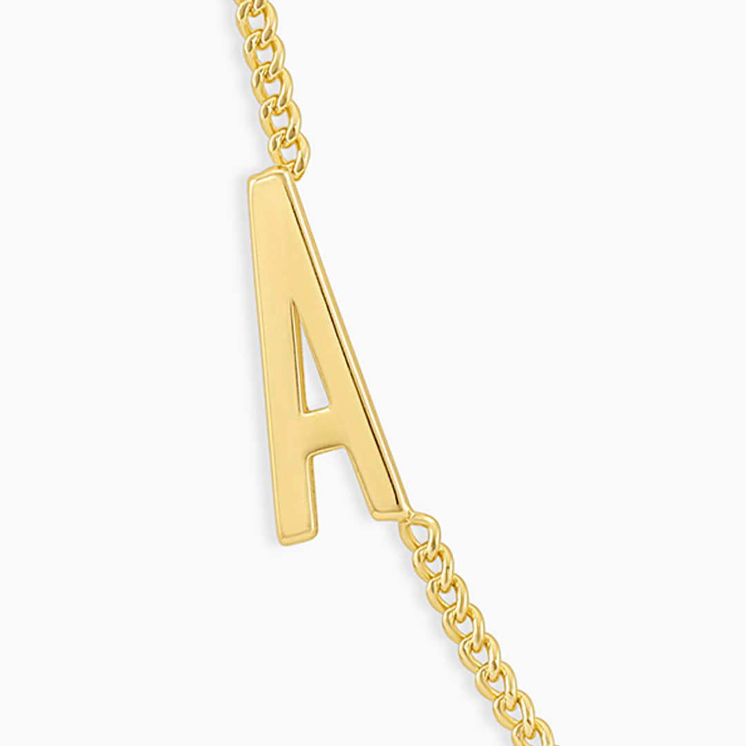 Wilder Alphabet Cuban Link Bracelet