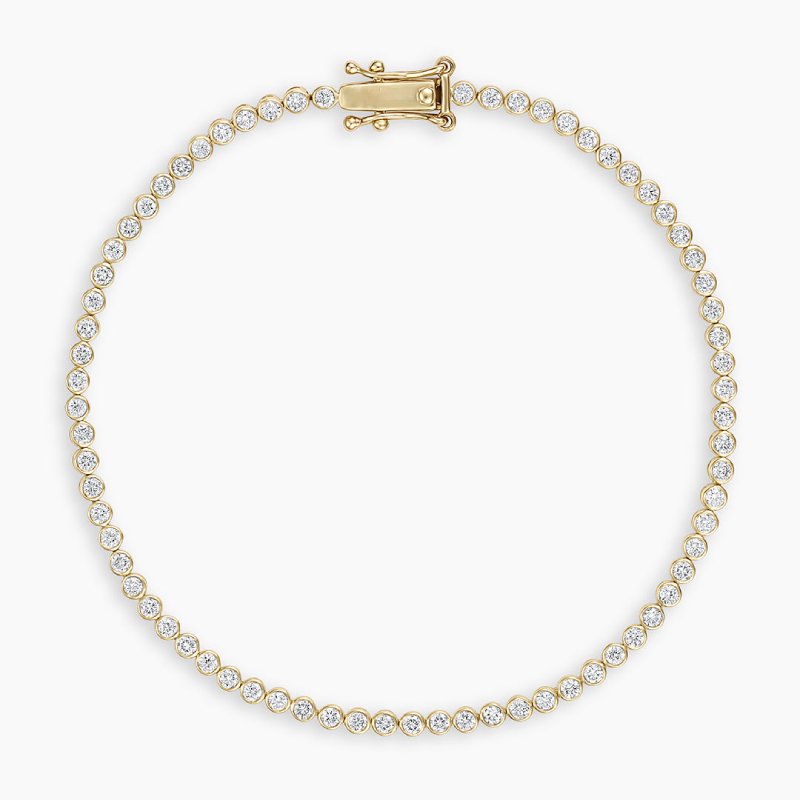 2mm Paved Tennis Bracelet in Gold