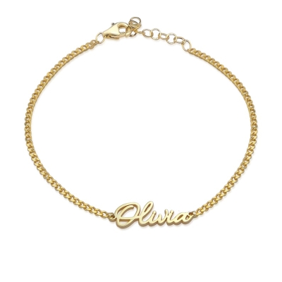 Custom Name Chain Bracelet