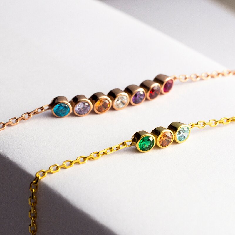 Custom Birthstone Bracelet