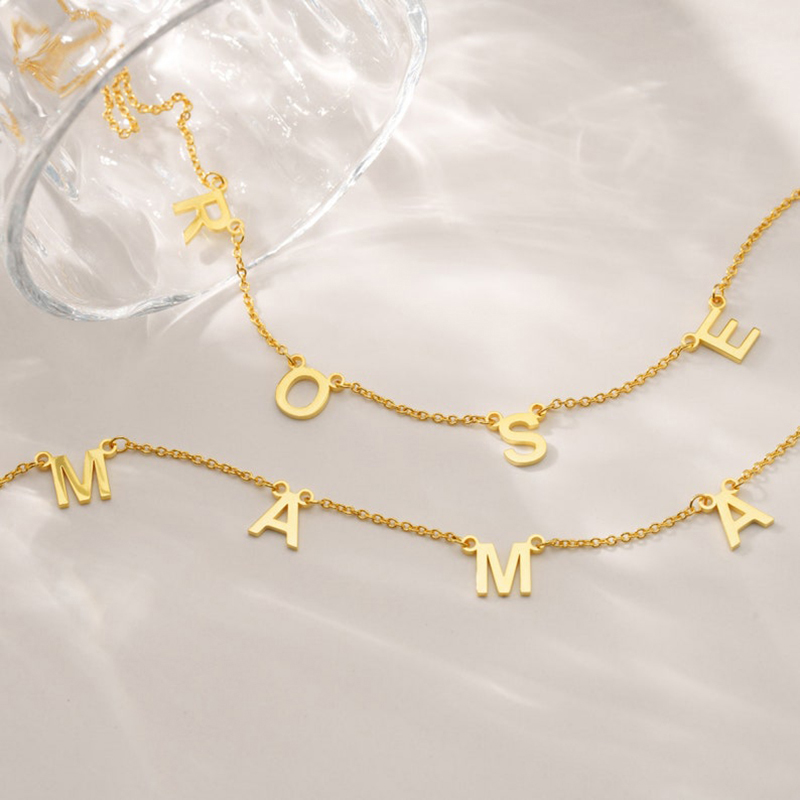 Custom Multiple Initial Name Necklace