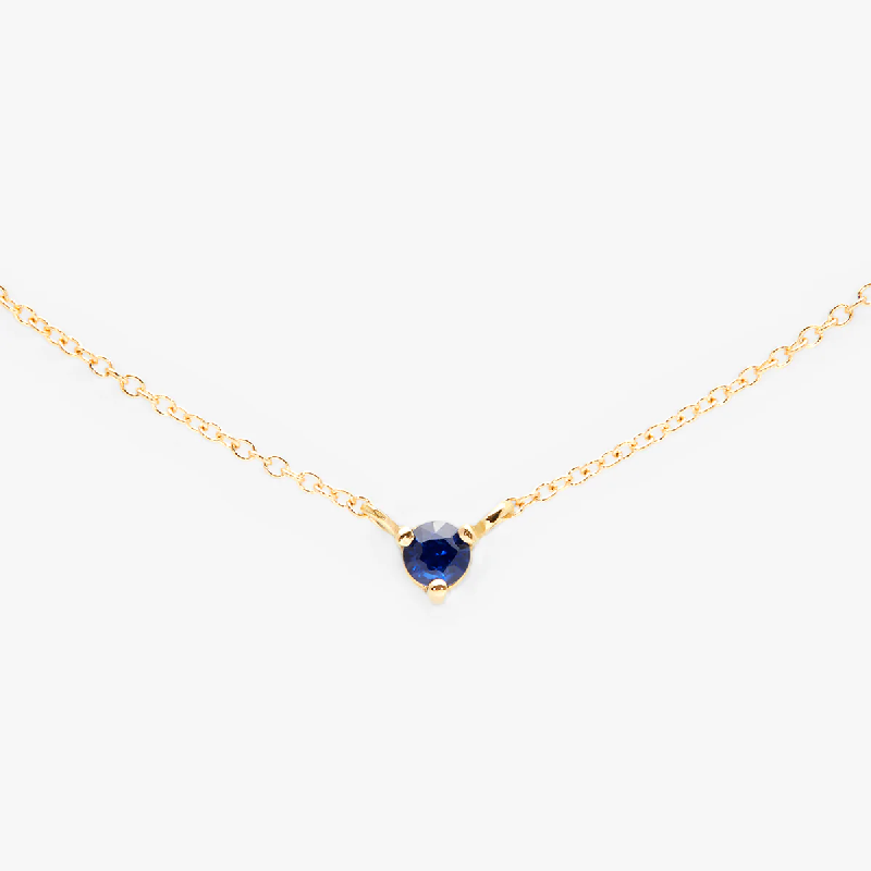 Round Birthstone Centering Necklace