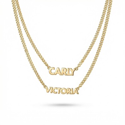 Customized Name Curb Chain Necklace