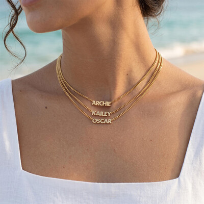 Customized Name Curb Chain Necklace