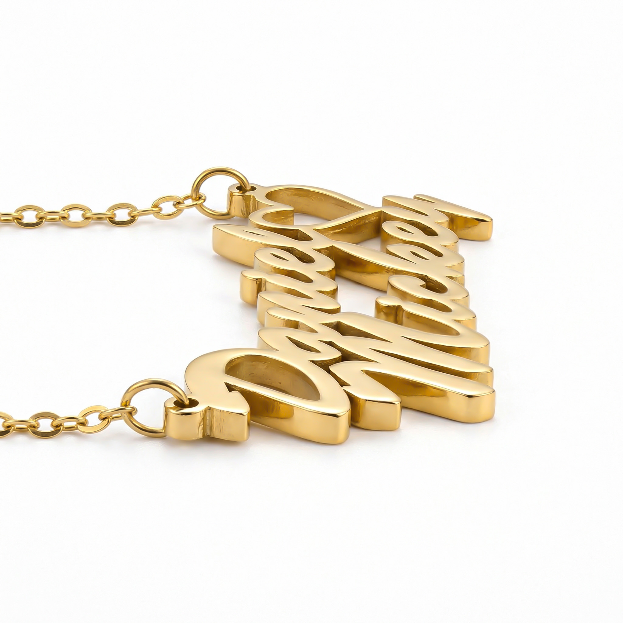 Personalized Two Names with Heart Necklace