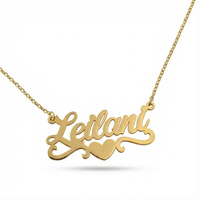 Customized Name Heart Necklace