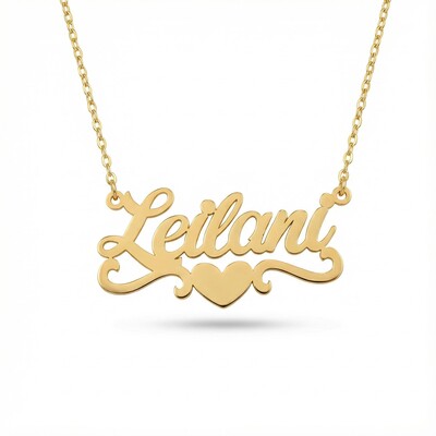 Customized Name Heart Necklace