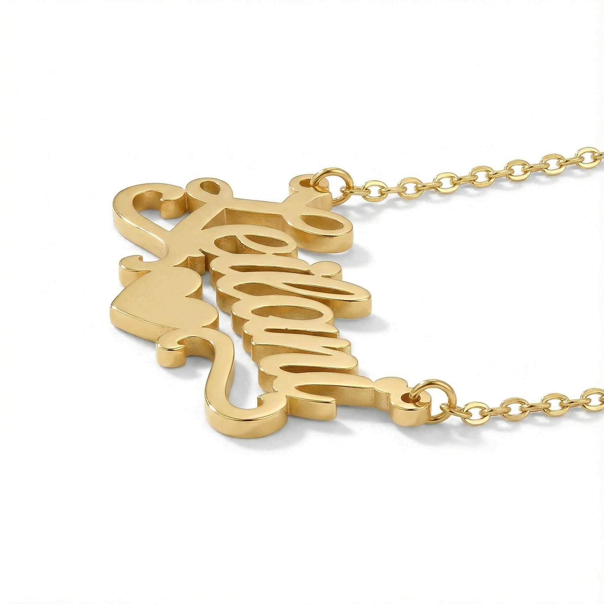 Customized Name Heart Necklace Customized Name Heart Necklace