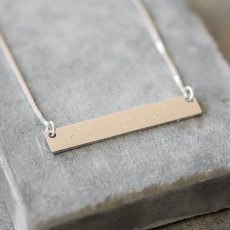 Personalized Bar Necklace