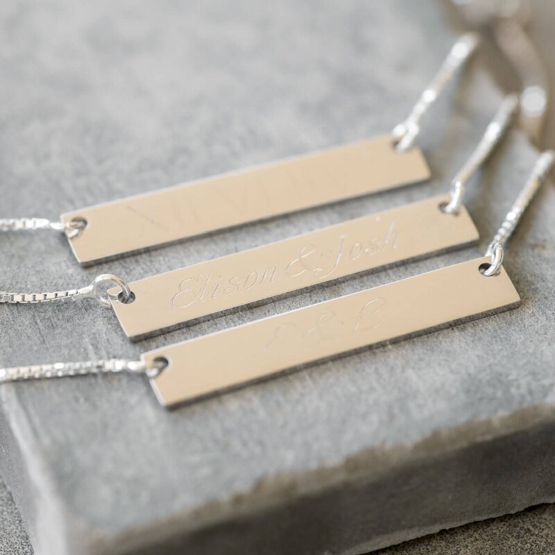 Personalized Bar Necklace