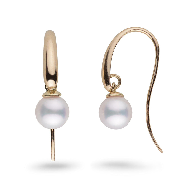 7mm Freshwater Pearl Statement Sterling Silver Earrings