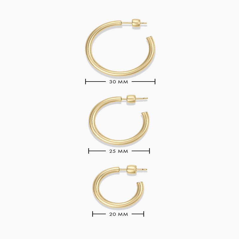 20-25mm Simple Hoop Earrings