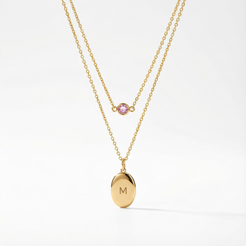 Custom Photo Oval Locket Necklace