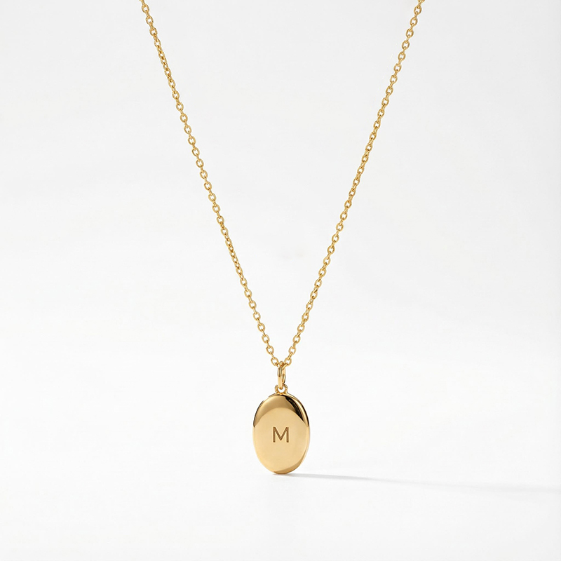 Custom Photo Oval Locket Necklace