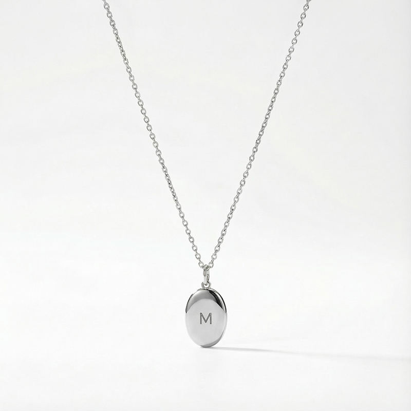 Custom Photo Oval Locket Necklace