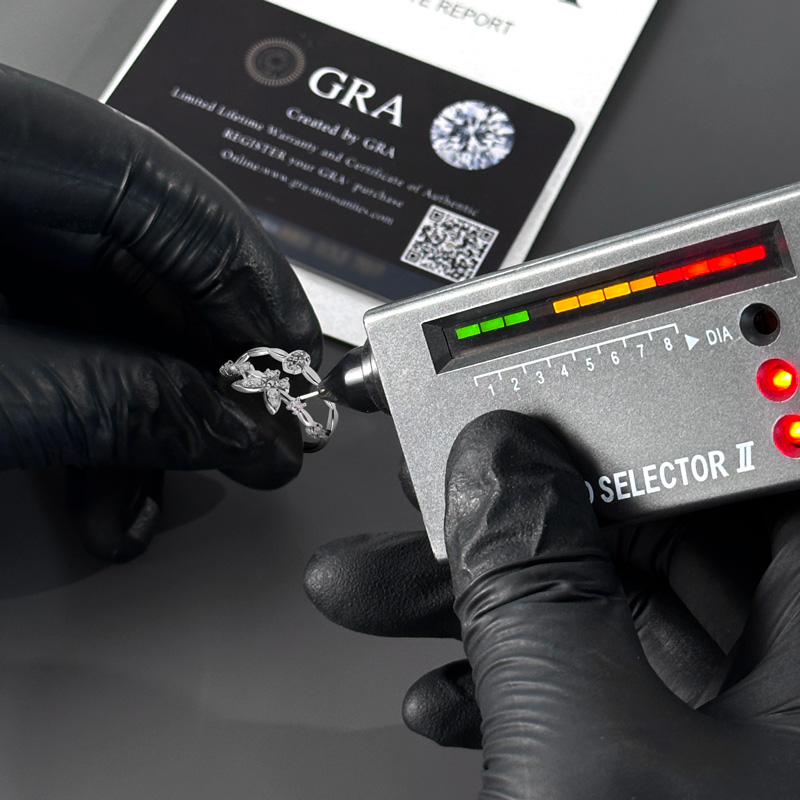 Round Cut Butterfly & Letters Custom VVS Moissanite S925 Silver Engagement Ring