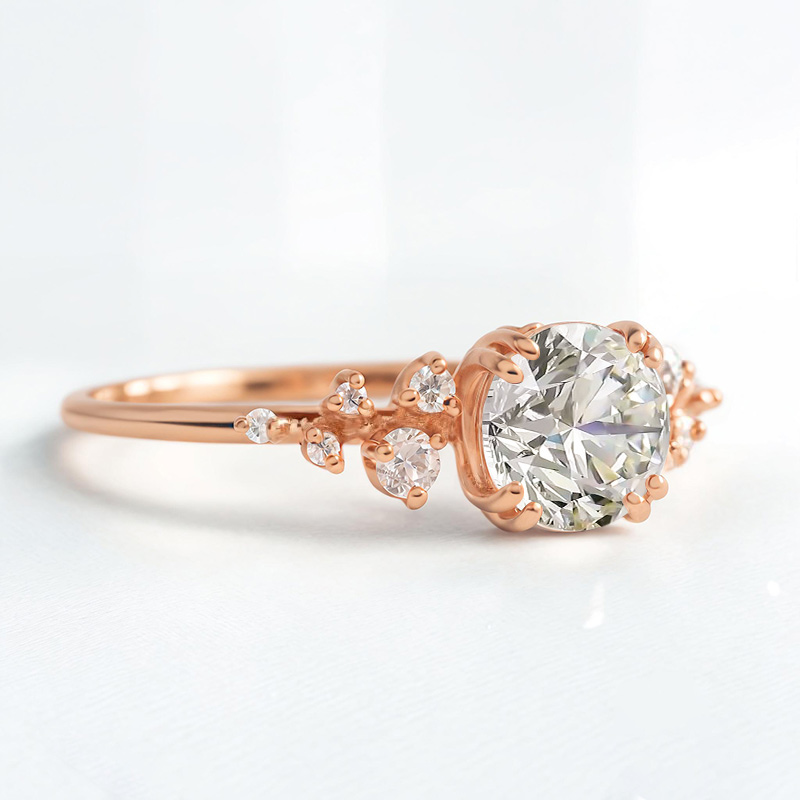 0.63CT Round VVS Moissanite S925 Silver Cut Engagement Ring 0.63CT Round VVS Moissanite S925 Silver Cut Engagement Ring