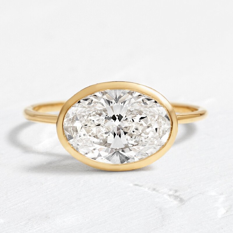 Simple Oval Cut Solitaire Engagement Ring