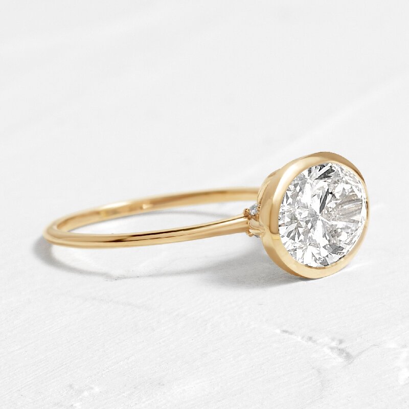 Simple Oval Cut Solitaire Engagement Ring