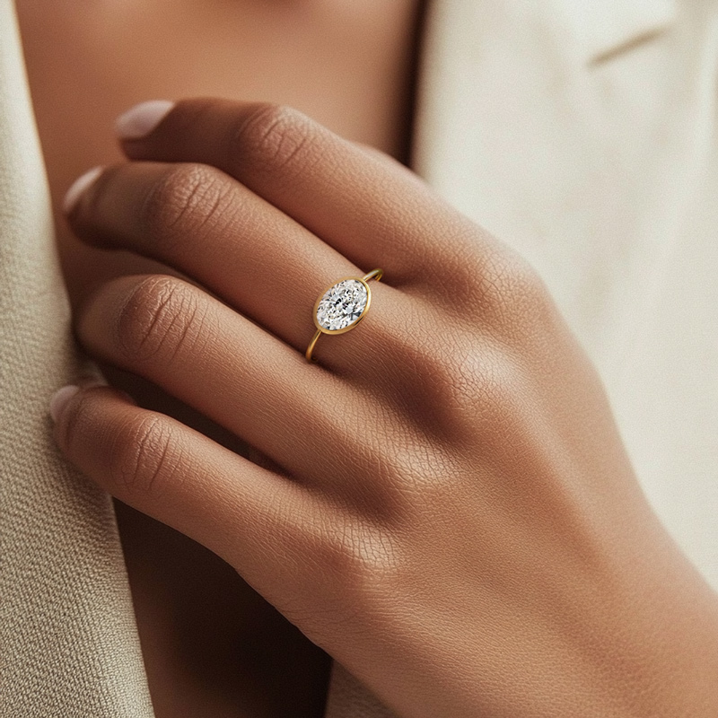 2.53CT Oval & Round Cut VVS Moissanite S925 Silver Engagement Ring 2.53CT Oval & Round Cut VVS Moissanite S925 Silver Engagement Ring